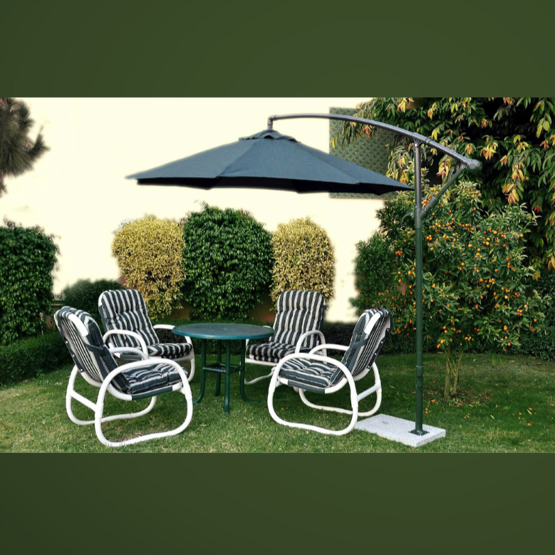 Miami water proof outdoor set with umbrella