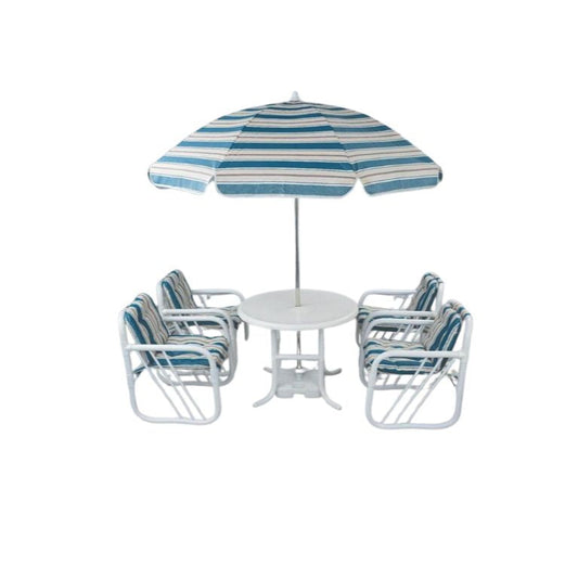 Miami water proof outdoor set with umbrella