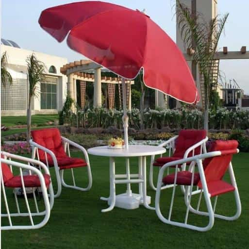 Miami water proof outdoor set with umbrella