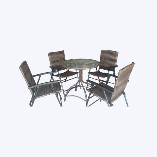 Folding Rattan Dinning set