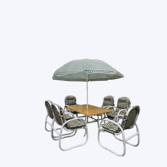 Miami water proof outdoor set with umbrella