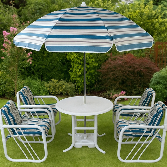 Miami water proof outdoor set with umbrella